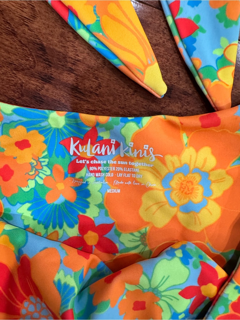 Kulani Kinis Bandeau Style Vibrant Floral Bikini Set - Picture 2 of 3
